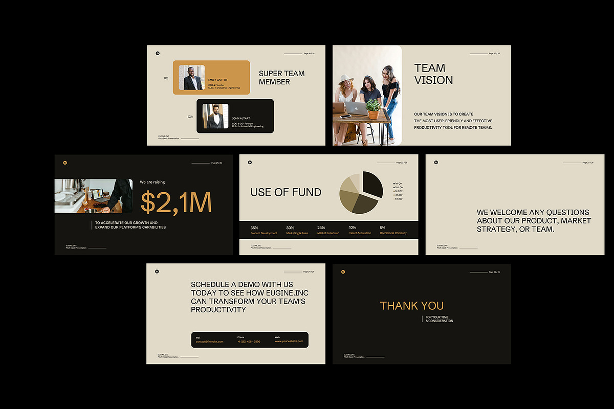 Fintech Pitch Deck PowerPoint, a Presentation Template by Neermana (Photo 4 of 4)