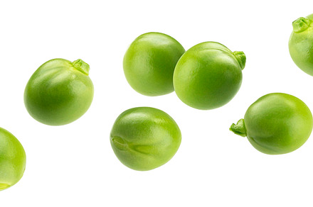 Green peas isolated on white, a Food & Drink Photo by Max Lashcheuski
