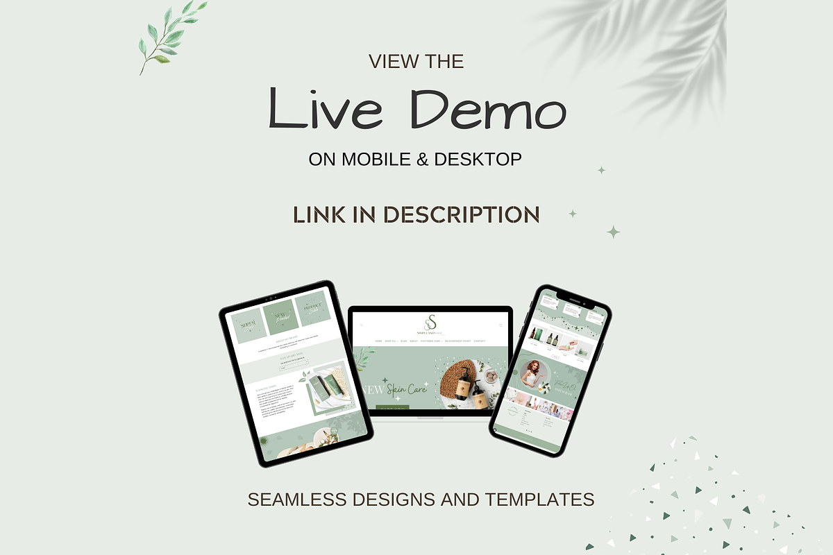 Simple And Sage | Shopify Theme, a Templates & Theme by Millennials Marketing (Photo 4 of 10)