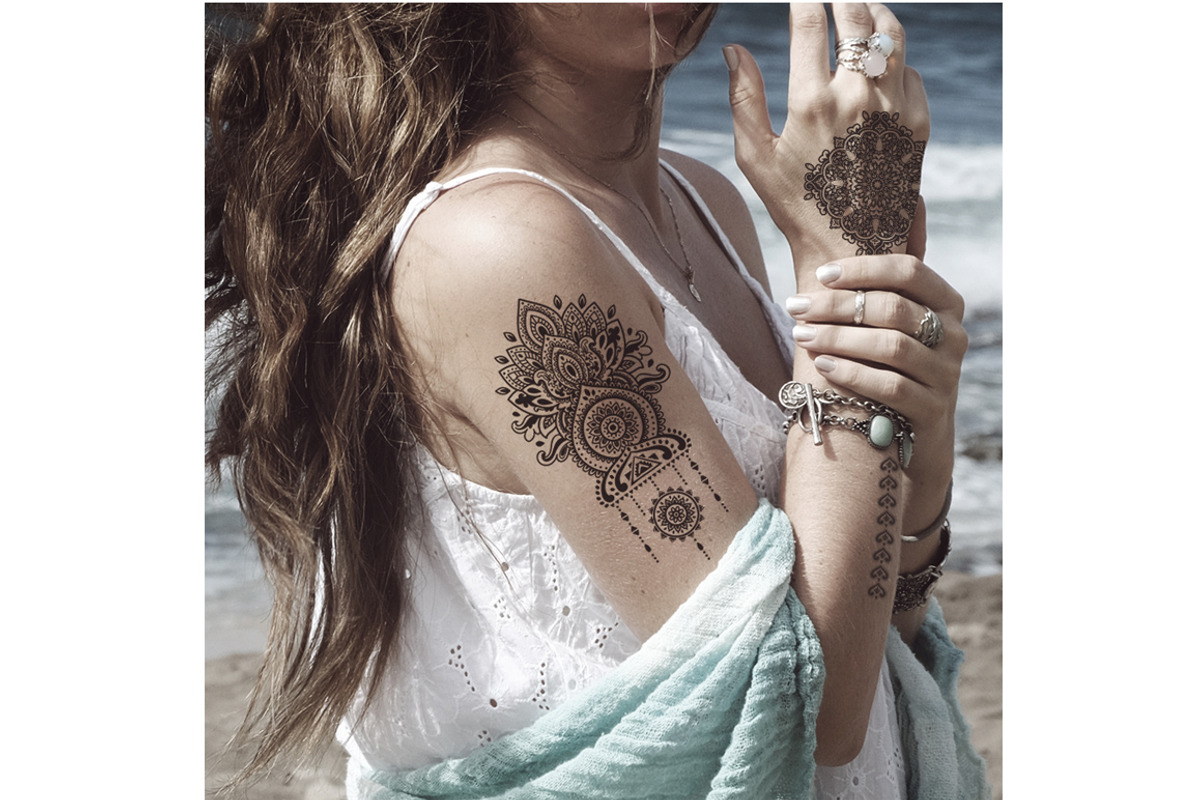 Set of Bohemian style flash tattoos, an Icon by Transia (Photo 3 of 5)