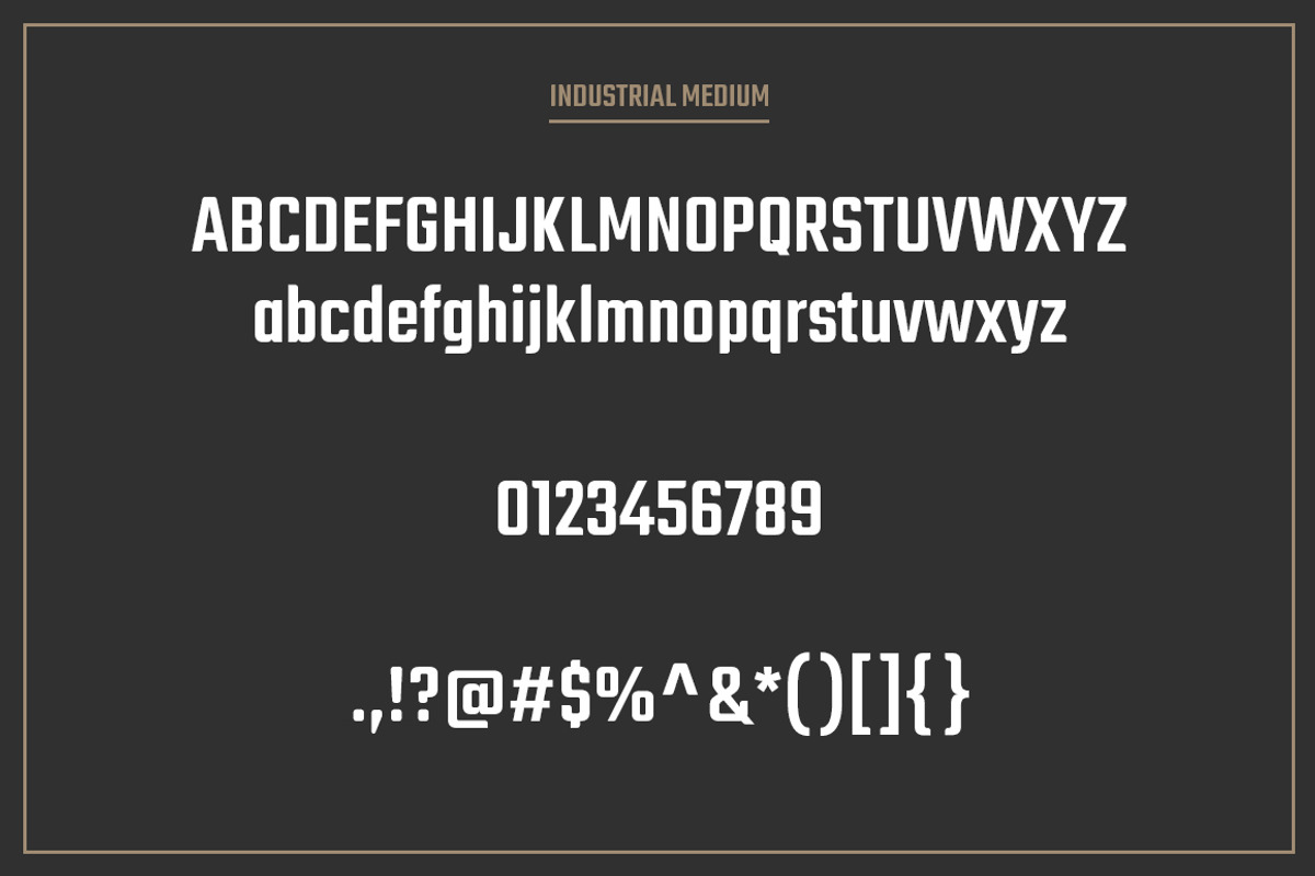 Industrial Font Collection preview 6
