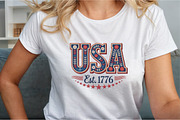 Floral Embroidery USA Png Retro Amer, an Illustration by Sublimation Artist (Thumbnail 5 of 9)