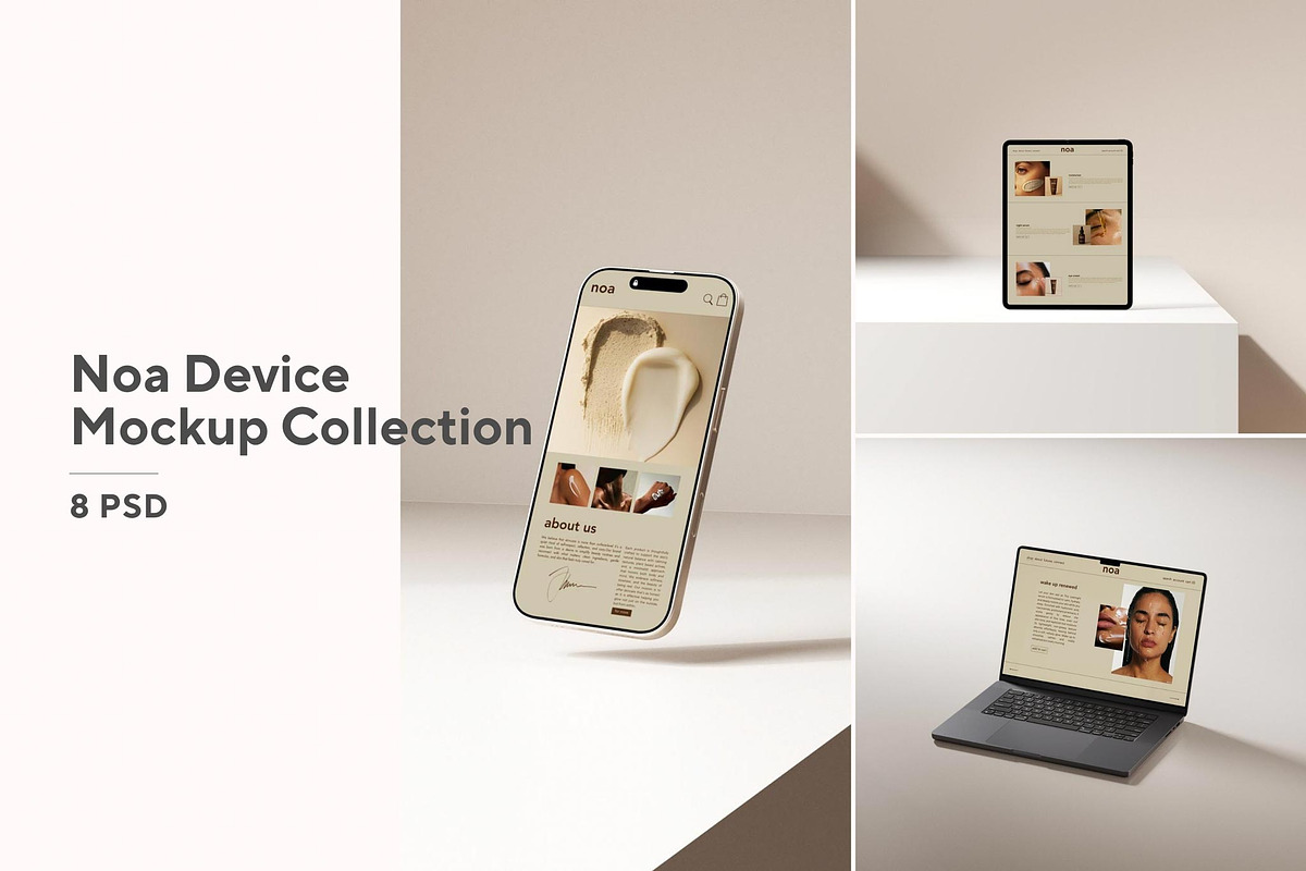 Noa Device Mockup Collection, an iPhone Mockup by Mockup Line (Photo 1 of 7)