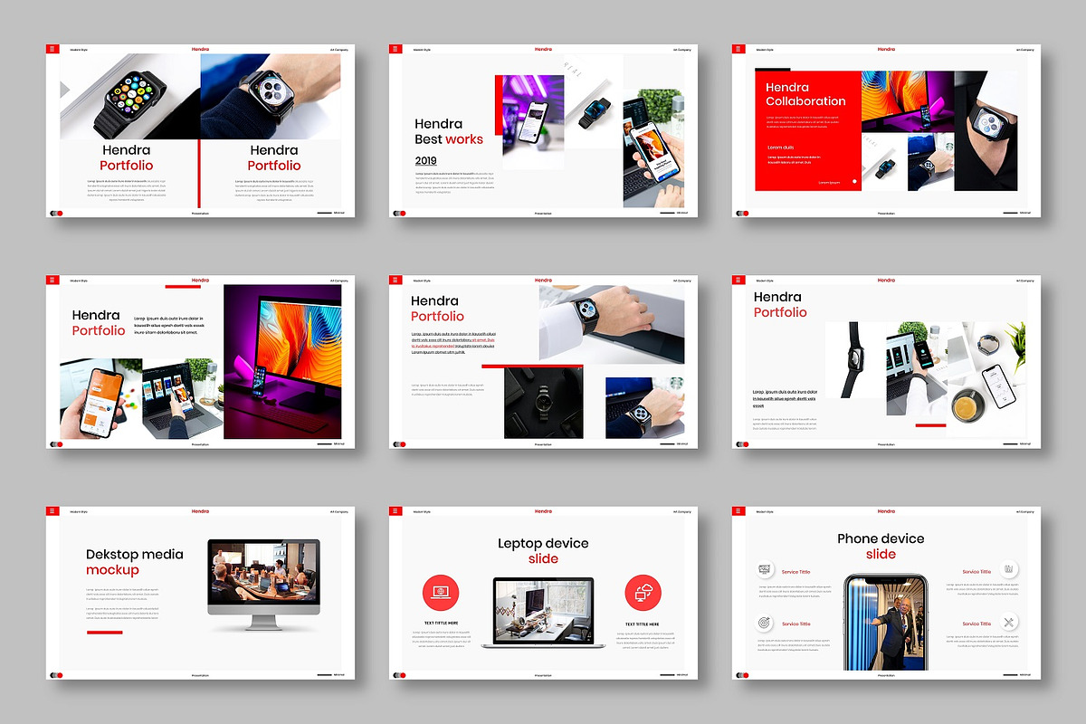 Hendra – Business PowerPoint, a Presentation Template by Dens Creative Studio (Photo 4 of 6)