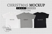Christmas Family T-Shirt Mockup PSD, a Shirt Mockup by HaywireMedia & Mockups (Thumbnail 6 of 8)