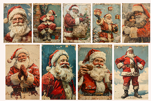 Vintage Santa Claus Christmas Cards