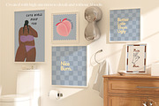 Boho Bathroom Frame Mockup Bundle, a Product Mockup by N digital designs (Thumbnail 5 of 7)