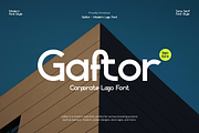 Gaftor - Corporate Logo Font, a Sans Serif Font by Iqsiart Studio (Thumbnail 1 of 8)