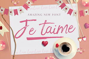 Je T'aime - Handmade Font BONUS!!