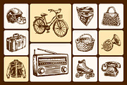 Vintage Culture Illustration Set, a Person Illustration by Creative Stall (Thumbnail 5 of 9)