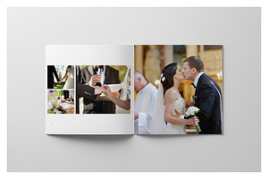 Minimalist Square Wedding Album