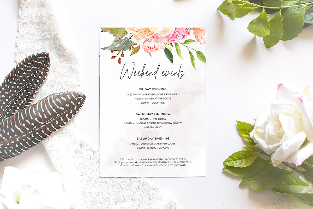 Bachelorette Party, an Invitation Template by ShineOnWedding (Photo 6 of 9)