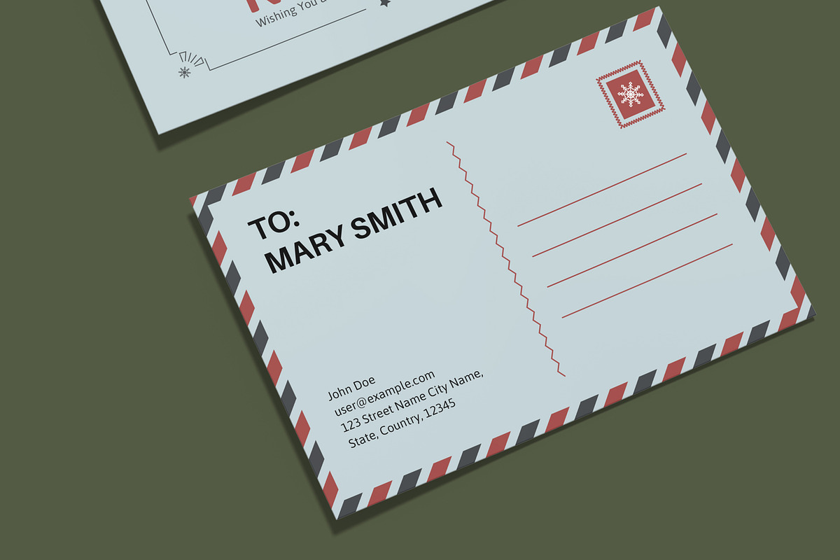 Holiday And New Year Postcard, a Stationery Template by MightyDesign (Photo 4 of 8)