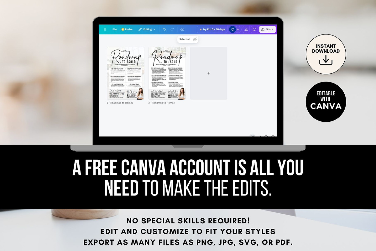 Roadmap to Sold Flyer Canva, a Flyer Template by CreativeVinesStore (Photo 4 of 5)