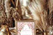 Boho 8x10 table sign number mockup, an Advertising Mockup by Blush Roses Print (Thumbnail 8 of 8)