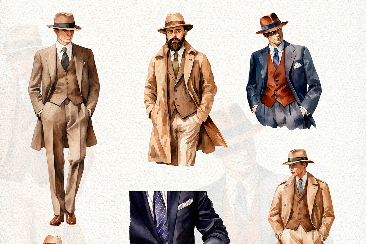 Men's Aesthetics watercolor clipart, an Object Illustration by CrystalinaShop (Photo 6 of 7)