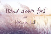 Hand drawn vector font, a Script Font by Olga Stanis (Thumbnail 1 of 3)