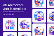 Animated Job Illustrations Art Set, a Work Illustration by Prosymbols (Thumbnail 1 of 5)