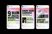 Digital Marketing Instagram Post, a Social Media Template by Neermana (Thumbnail 2 of 4)