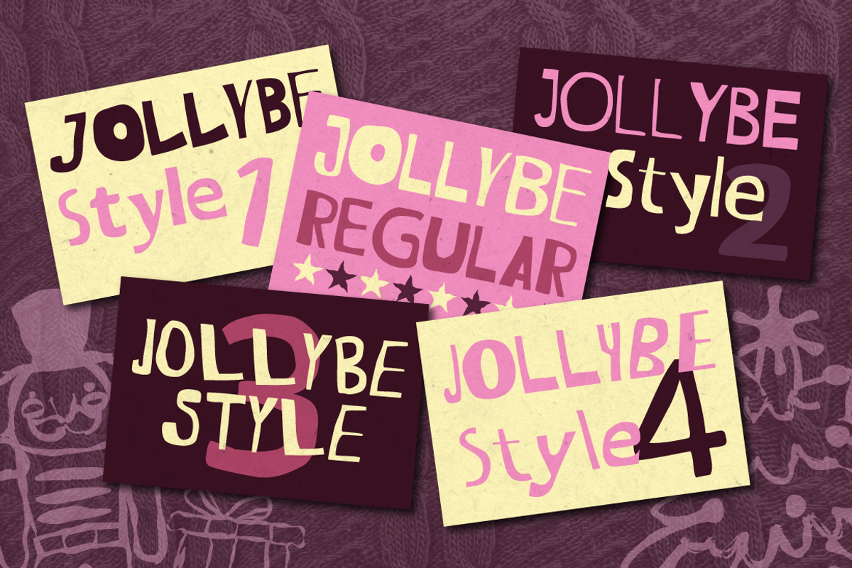 Jollybe - Christmas Quirky Bold, a Handwritten Font by Artisan Themes (Photo 4 of 11)