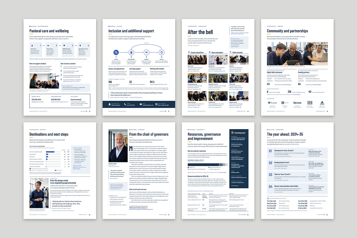 High School Annual Report Template, a Brochure Template by BrandPacks (Photo 4 of 6)