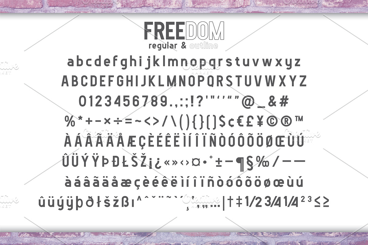 FREEDOM Casablanca font duo preview 8