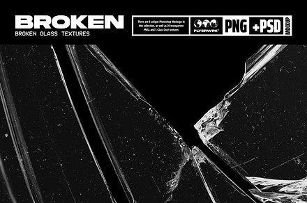 Broken Glass Textures, a Texture Graphic by FLYERWRK