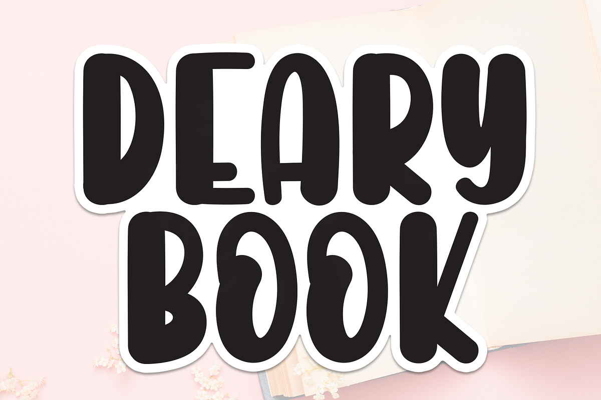 Deary Book | Script Font, a Script Font by Scratchones (Photo 1 of 8)
