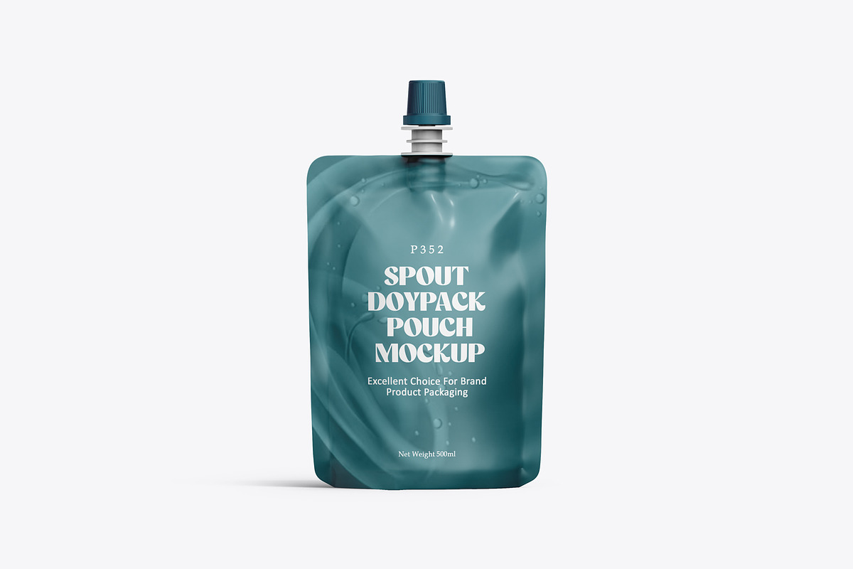 Spout Pouch Packaging Brand Mockup, a Packaging Mockup by Ram Studio (Photo 2 of 14)