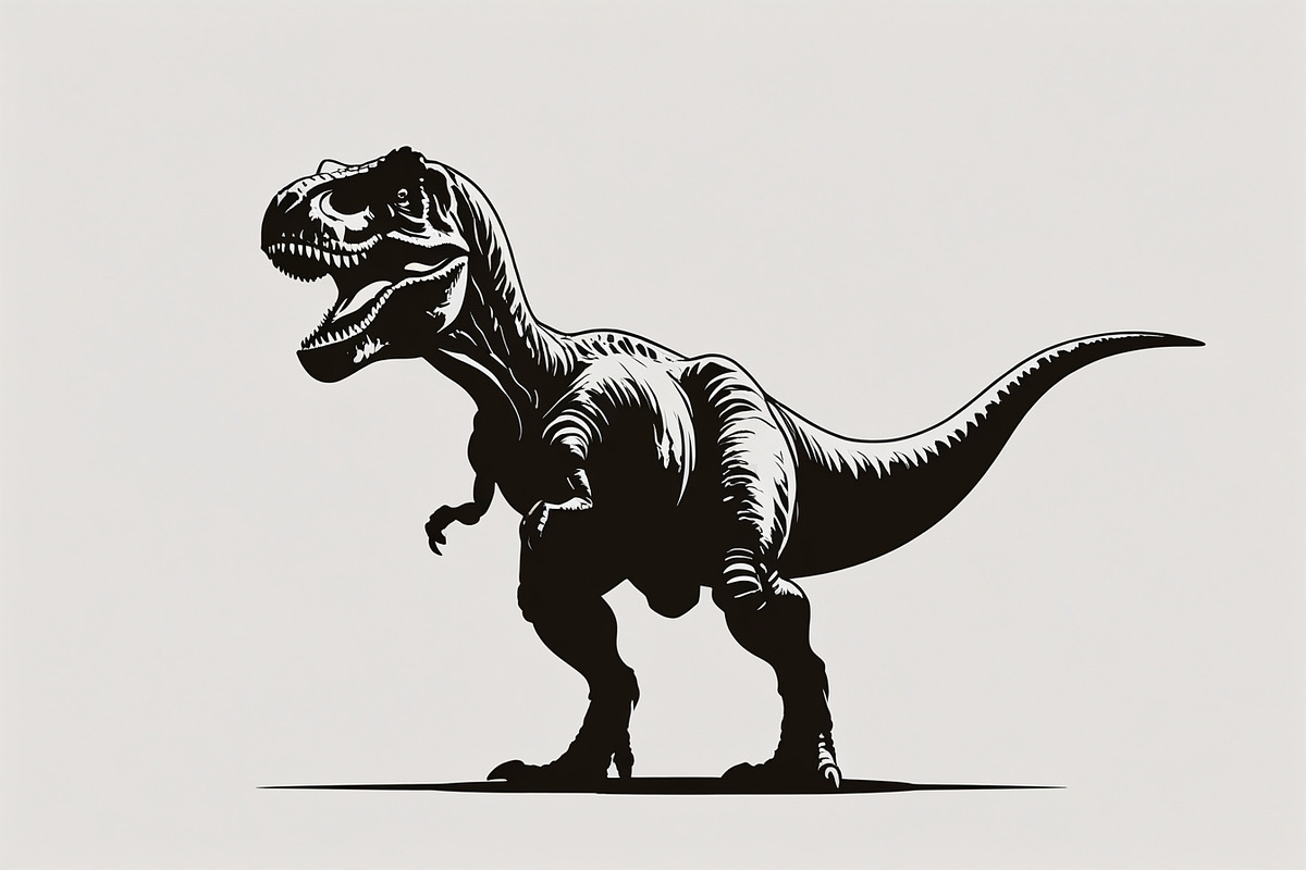 Dinosaur Silhouette Vector Bundle, an Illustration by jahid234 (Photo 3 of 7)