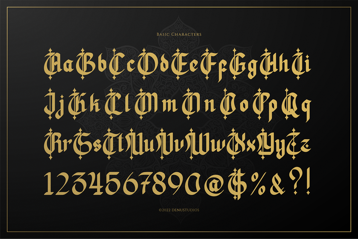 Khaleed | Blackletter Arabic Font, a Script Font by Denustudios (Photo 10 of 12)