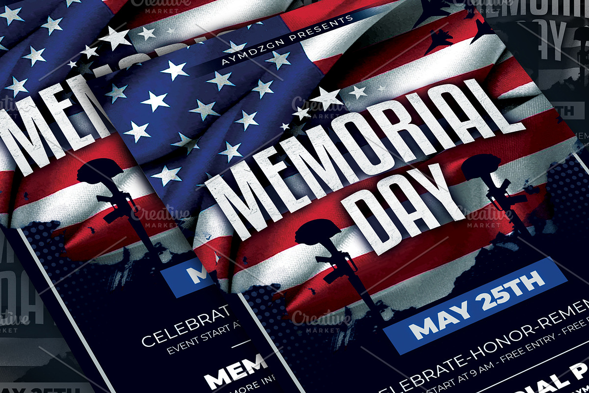 Memorial Day Flyer, a Flyer Template by AyumaDesign
