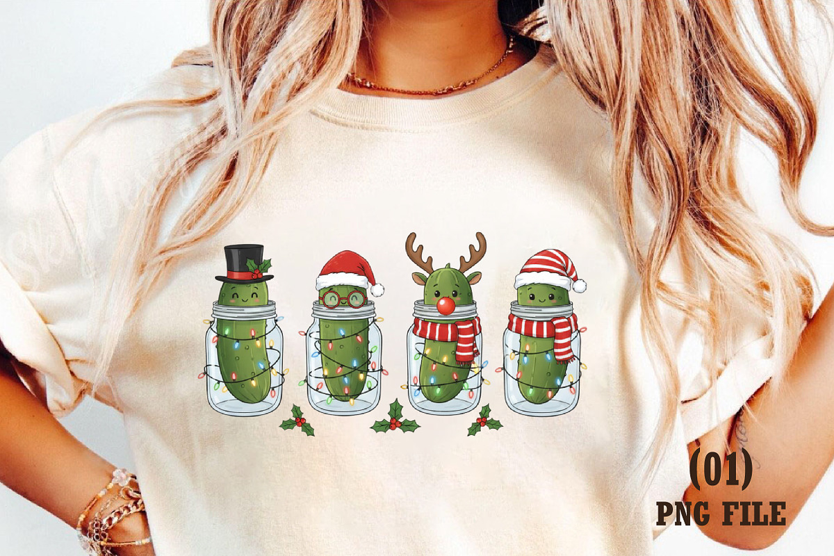 Christmas Pickles PNG, an Illustration by DreamArtGraphic (Photo 1 of 5)