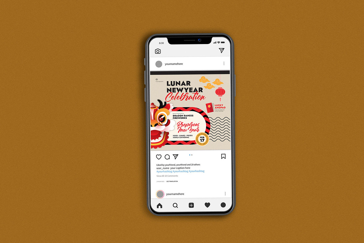 Lunar New Year Celebration, a Flyer Template by Me55enjah Design (Photo 3 of 4)