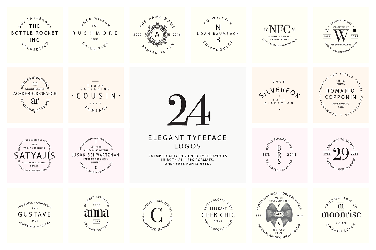 ELEGANT TYPEFACE LOGO CREATOR (60 s), a Branding & Logo Template by pawellpi (Photo 1 of 6)