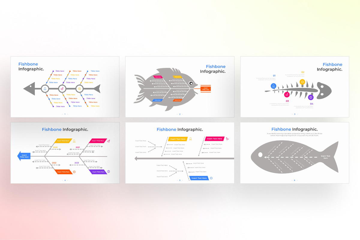 Fishbone PowerPoint Infographic, a Presentation Template by Digitcase x Wealthwells (Photo 2 of 4)