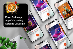 Fast Food Delivery Onboarding Screen, an App Template by DesignBox