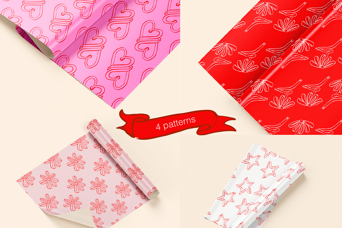 Ribbon bundle vector illustrations, an Object Graphic by MayBay Studio (Photo 4 of 4)