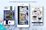 INDIGO Instagram Story Templates, a Social Media Template by Vintage To Vectors (Thumbnail 4 of 9)