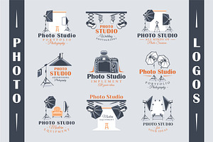 9 Photo Studio Logos Templates Vol.1