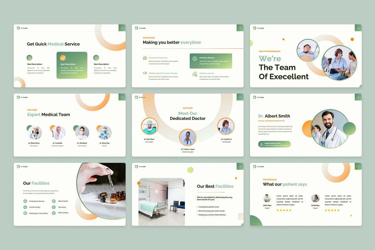 Mediciata - Powerpoint Template, a Presentation Template by GraphauseProject (Photo 4 of 7)