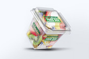Transparent Food Box Mock-Up, a Packaging Mockup by DesignRushMarket (Thumbnail 4 of 7)