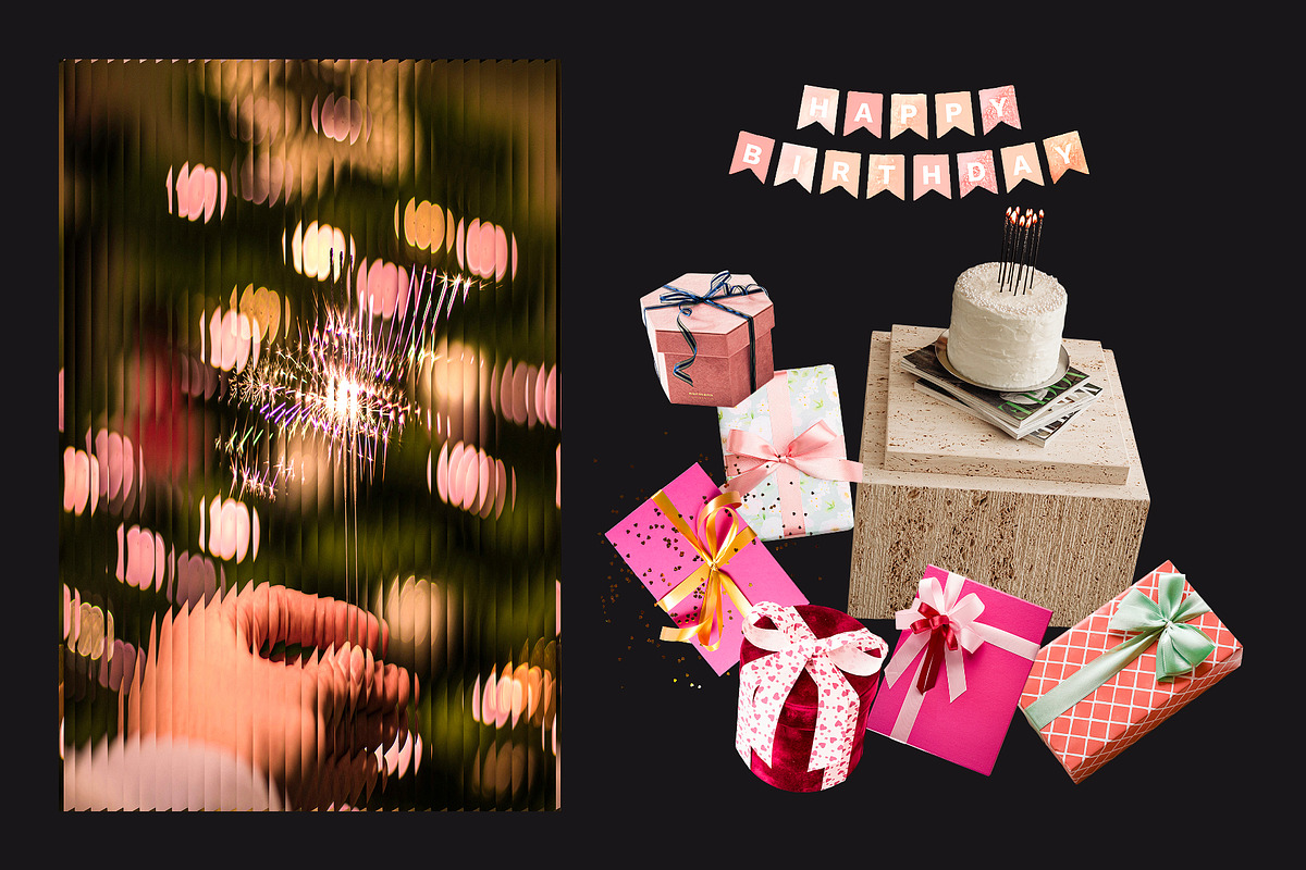 Birthday Party Collage Elements, an Object Graphic by Anzhelika (Photo 7 of 10)