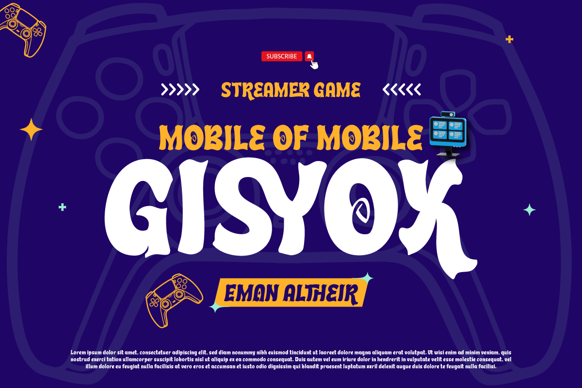Sycero - Game Display Font, a Sans Serif Font by twinstd (Photo 2 of 10)