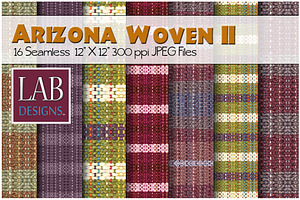 16 Southwest Woven Fabric Textures