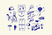 Padel Aesthetic Graphic, a Sport Illustration by Skilline Supply Co. (Thumbnail 2 of 12)