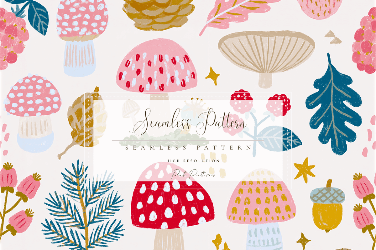 Woodland and Forest Seamless Pattern, a Pattern Graphic by Pati Charm Studio (Photo 1 of 6)