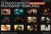 12 Photo Effect Templates, a Layer Style Add-On by iDoodle Studio (Thumbnail 1 of 6)