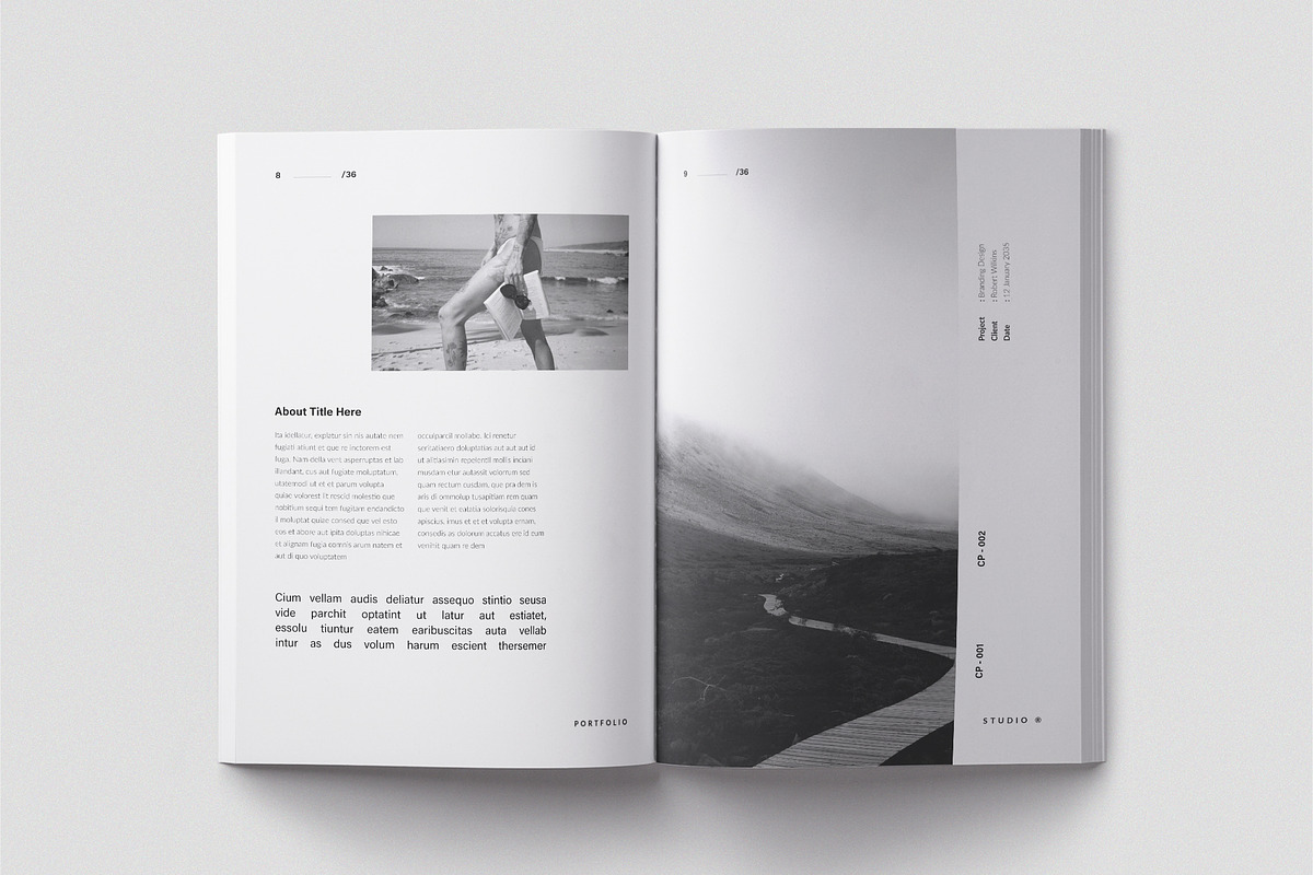 Photography Portfolio Template, a Brochure Template by TemplateFolio-Shop (Photo 6 of 17)