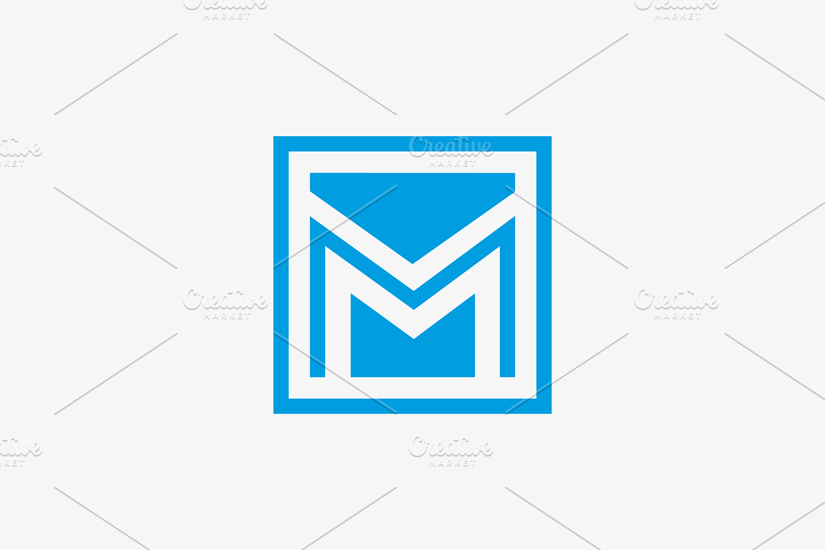 Letter M Mail Logo Template, a Branding & Logo Template by Advateik ™ (Photo 1 of 2)